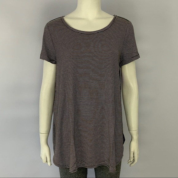 New! Stars Above Casual Pink Stripe Pajama Shirt - Picture 1 of 10